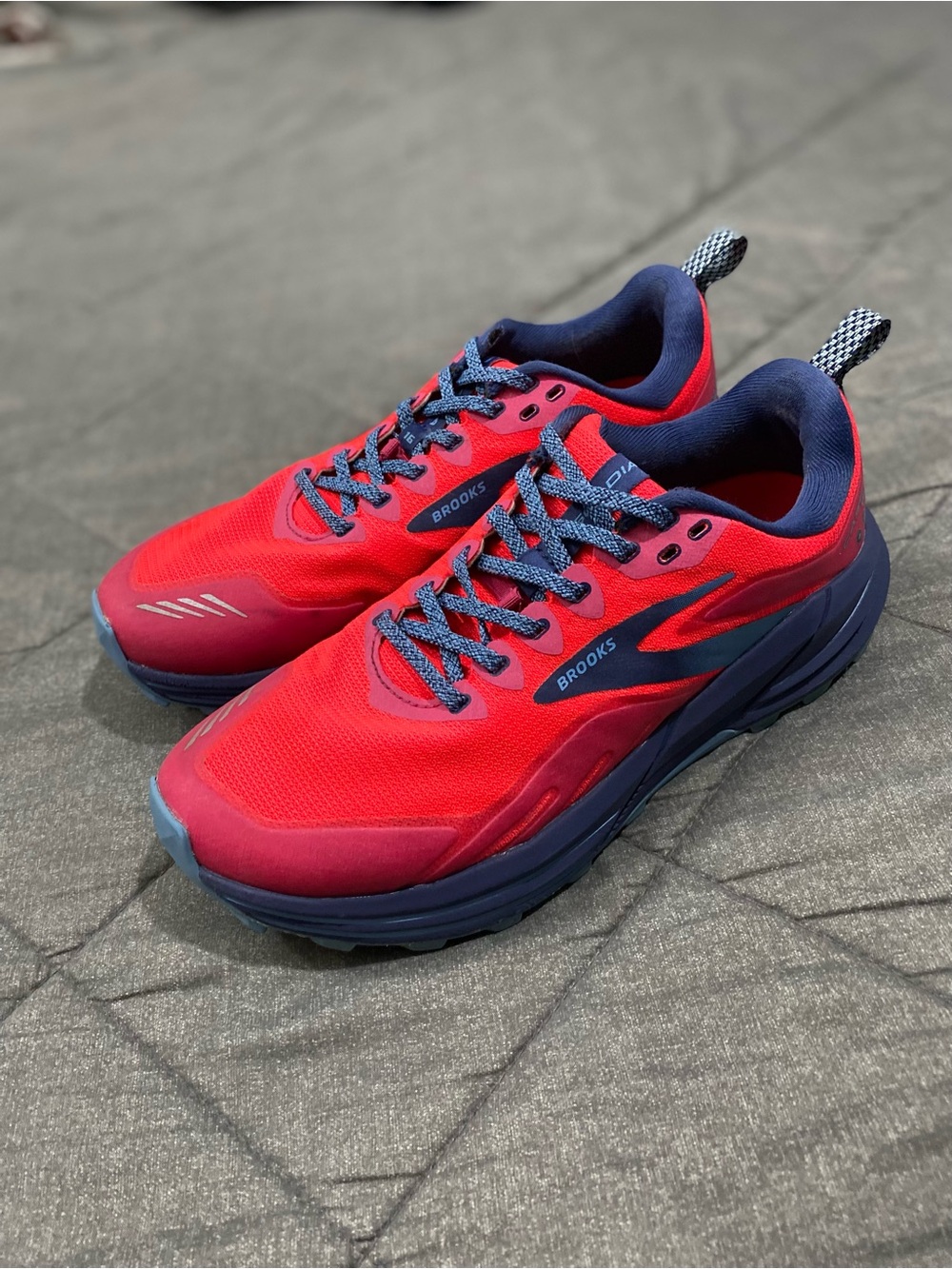 Brooks Women's Red and Navy Running Shoes